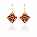 Rose Court Earrings (Acrylic Mirror Rose Gold)