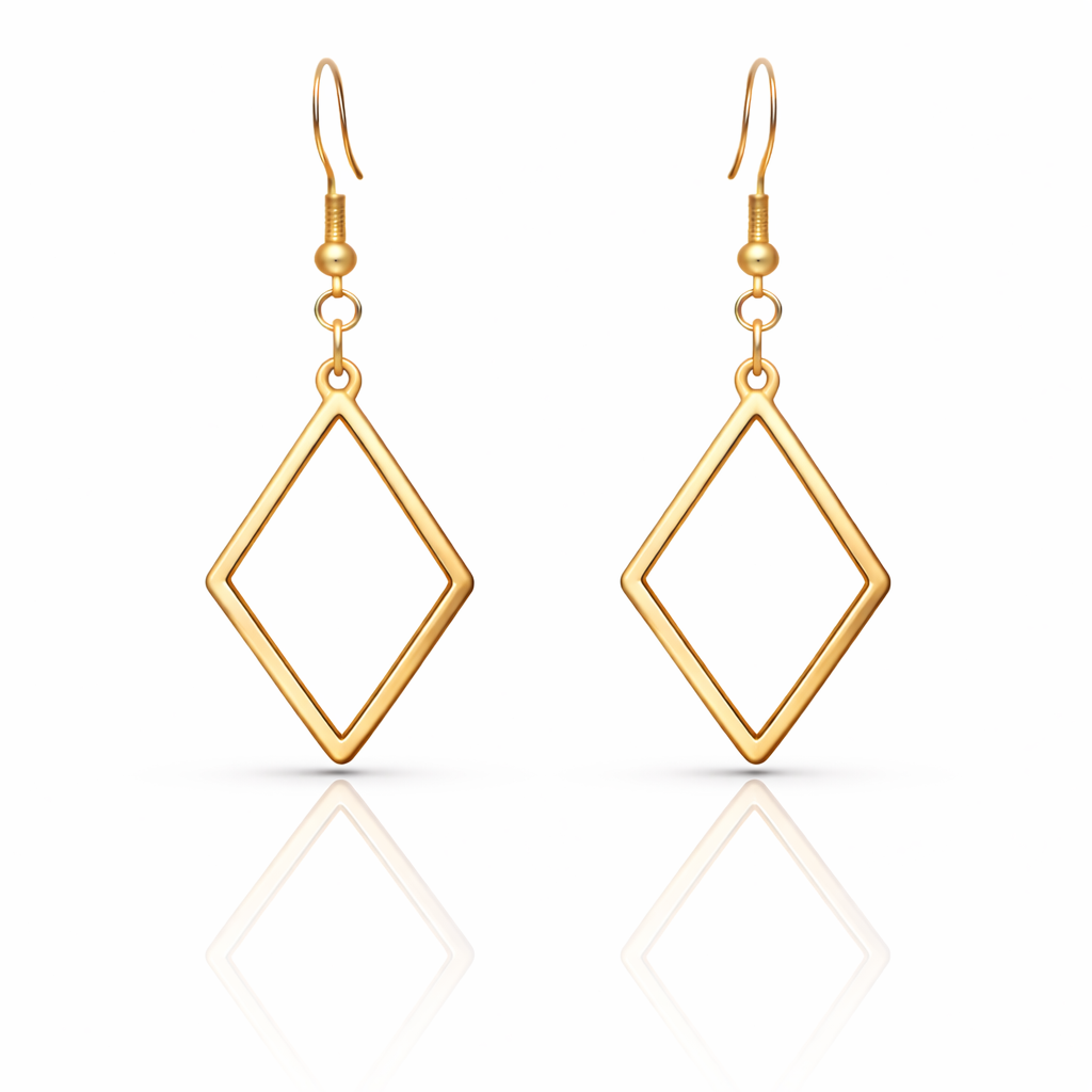 Desert North Earrings    (Acrylic Mirror Gold)