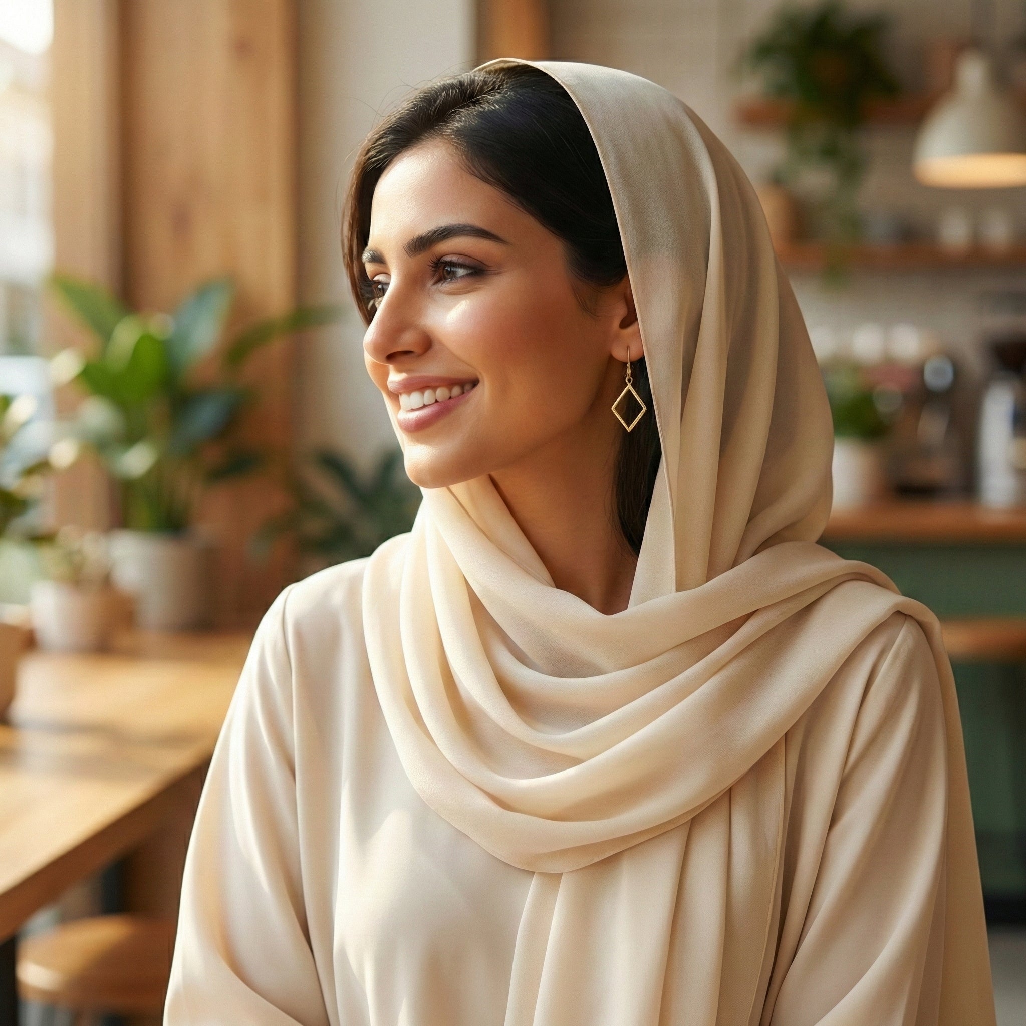 Desert North Earrings    (Acrylic Mirror Gold)